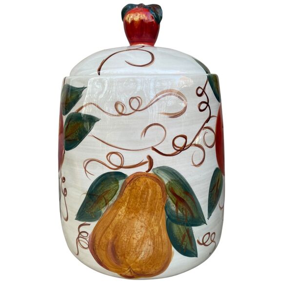 Ceramics Classica Venetian Tabletops Unlimited Canister Cookie Jar Lid Large - Picture 2 of 10